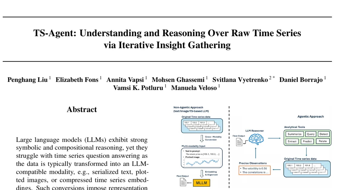 TS-Agent: Understanding and Reasoning Over Raw Time Series via Iterative Insight Gathering