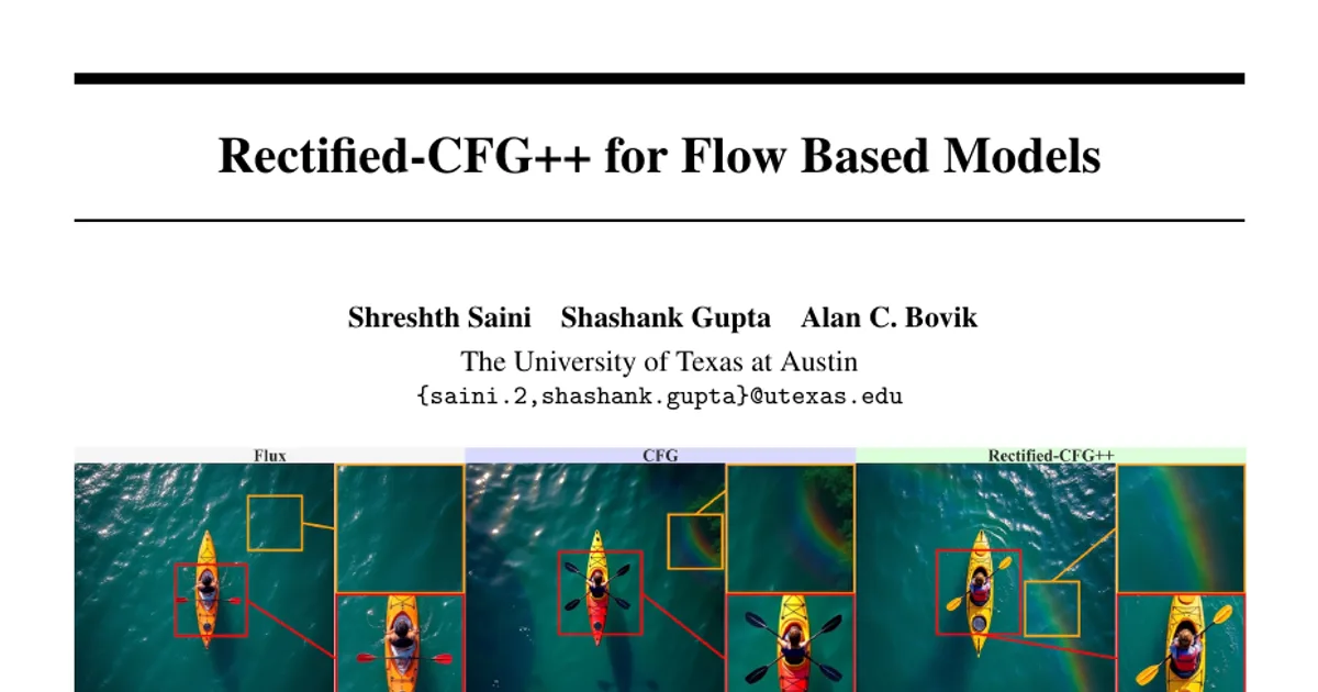 Rectified-CFG++ for Flow Based Models