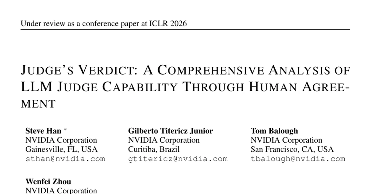 Judge's Verdict: A Comprehensive Analysis of LLM Judge Capability Through Human Agreement