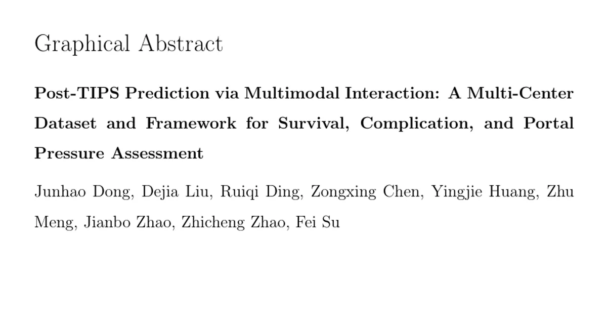 Post-TIPS Prediction via Multimodal Interaction: A Multi-Center Dataset and Framework for Survival, Complication, and Portal Pressure Assessment