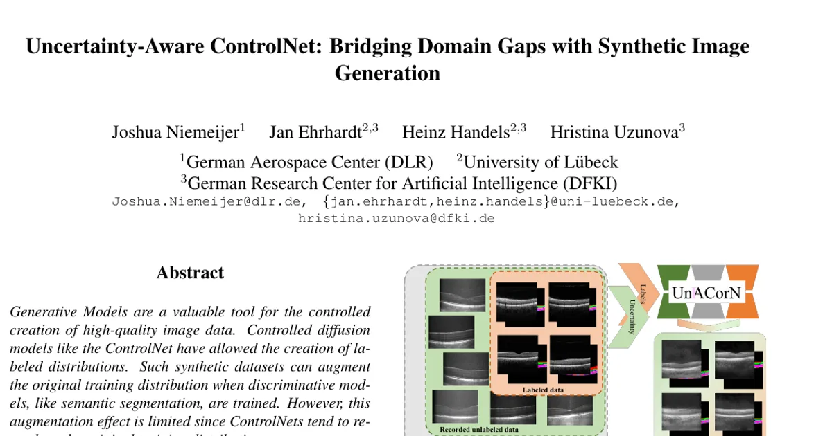 Uncertainty-Aware ControlNet: Bridging Domain Gaps with Synthetic Image Generation
