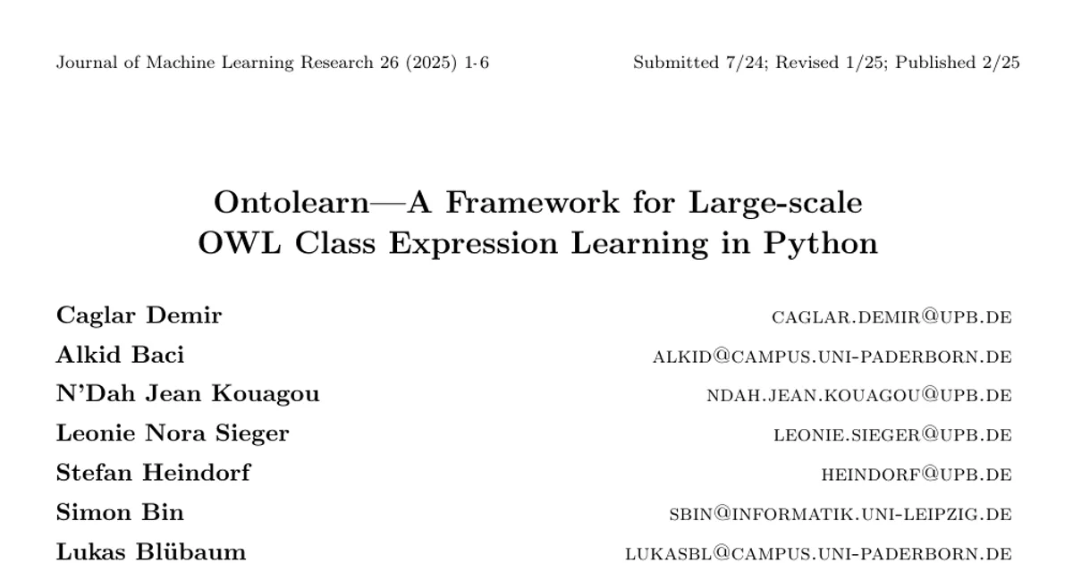 Ontolearn-A Framework for Large-scale OWL Class Expression Learning in Python