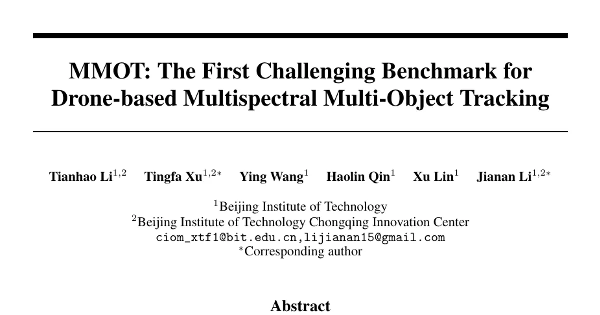 MMOT: The First Challenging Benchmark for Drone-based Multispectral Multi-Object Tracking