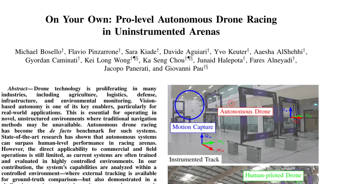 On Your Own: Pro-level Autonomous Drone Racing in Uninstrumented Arenas