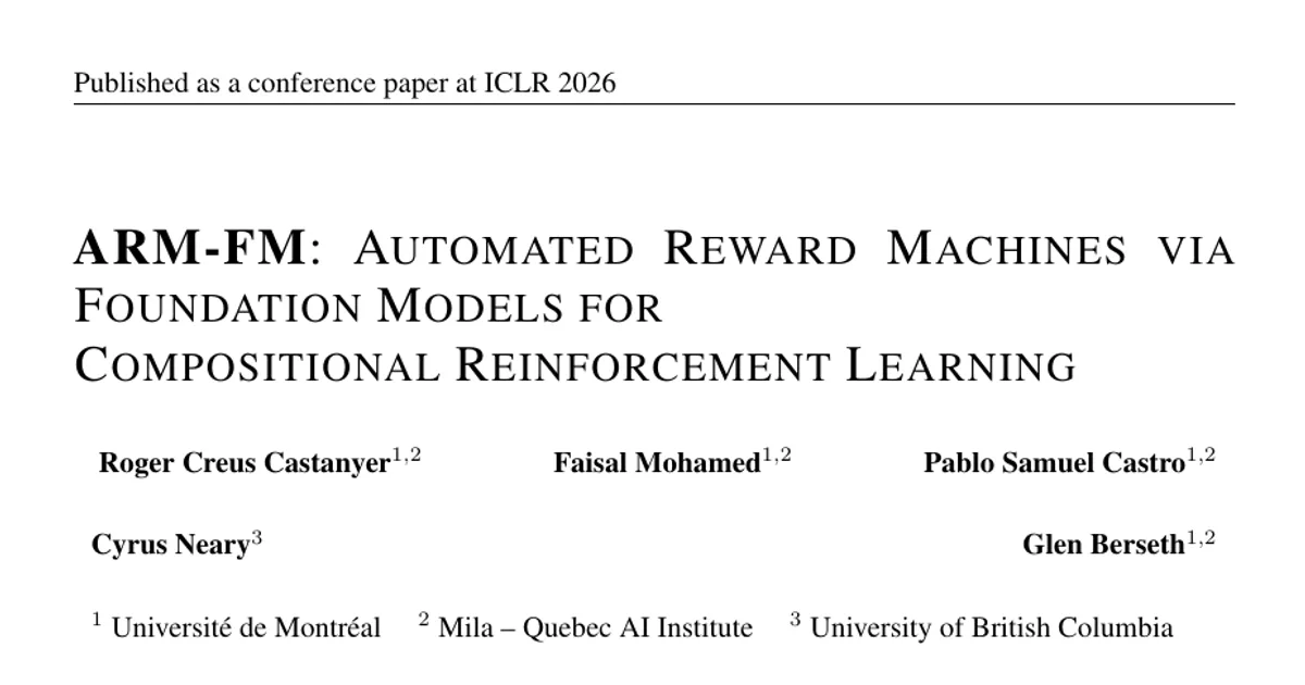 ARM-FM: Automated Reward Machines via Foundation Models for Compositional Reinforcement Learning