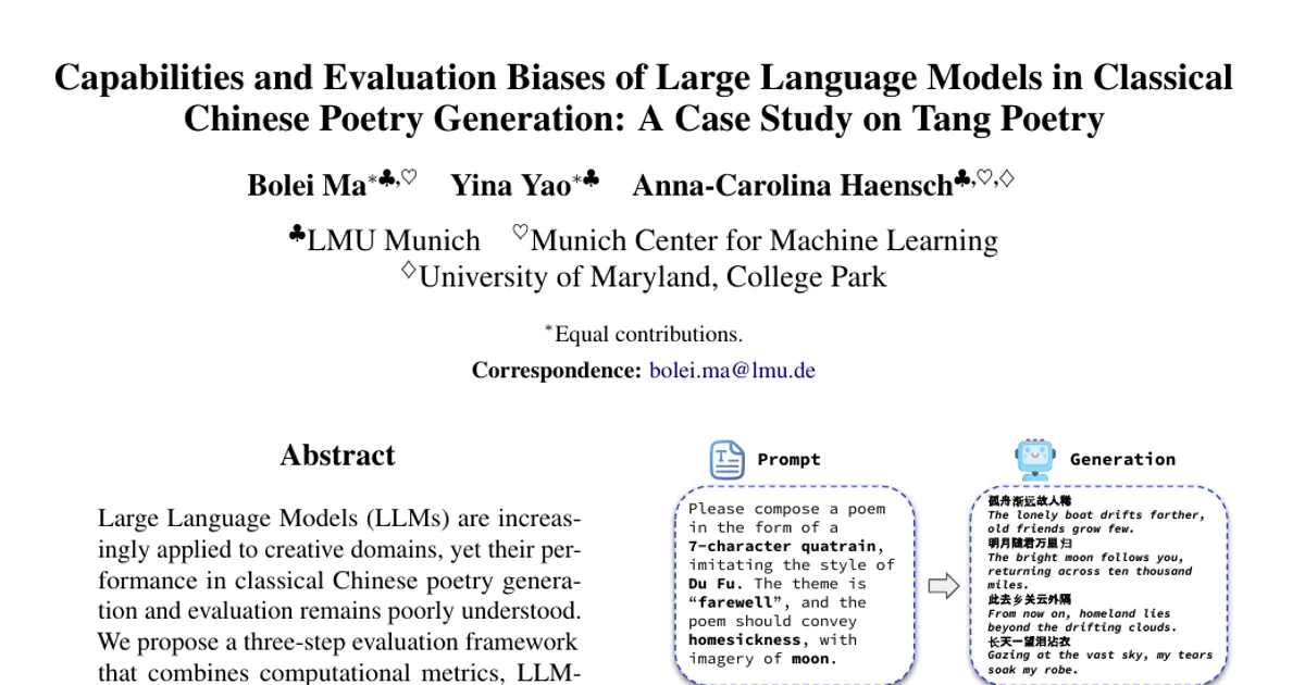 Capabilities and Evaluation Biases of Large Language Models in Classical Chinese Poetry Generation: A Case Study on Tang Poetry