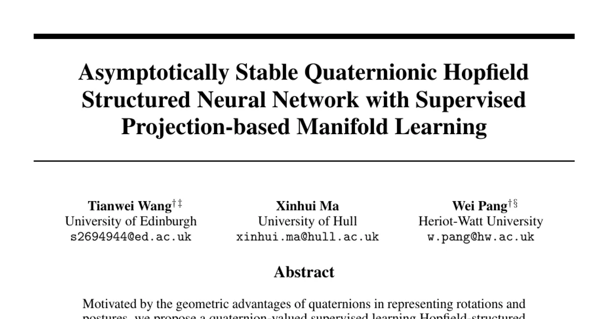 Asymptotically Stable Quaternion-valued Hopfield-structured Neural Network with Periodic Projection-based Supervised Learning Rules
