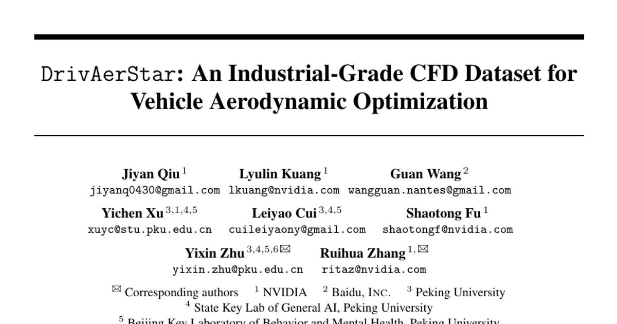 DrivAerStar: An Industrial-Grade CFD Dataset for Vehicle Aerodynamic Optimization