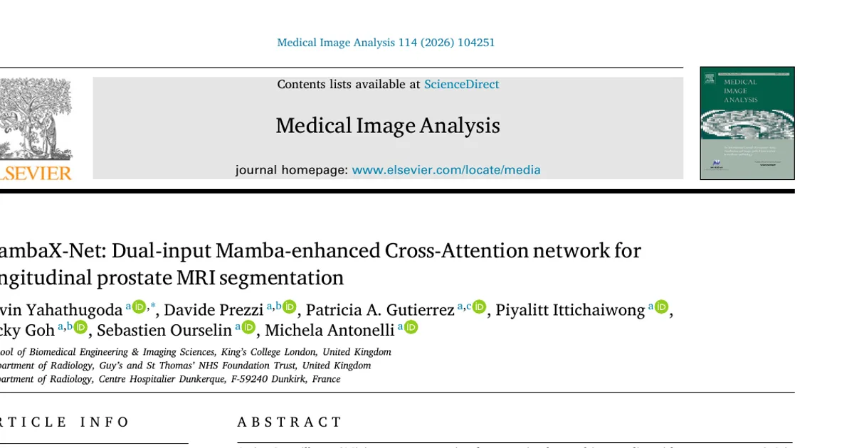 MambaX-Net: Dual-Input Mamba-Enhanced Cross-Attention Network for Longitudinal Prostate MRI Segmentation