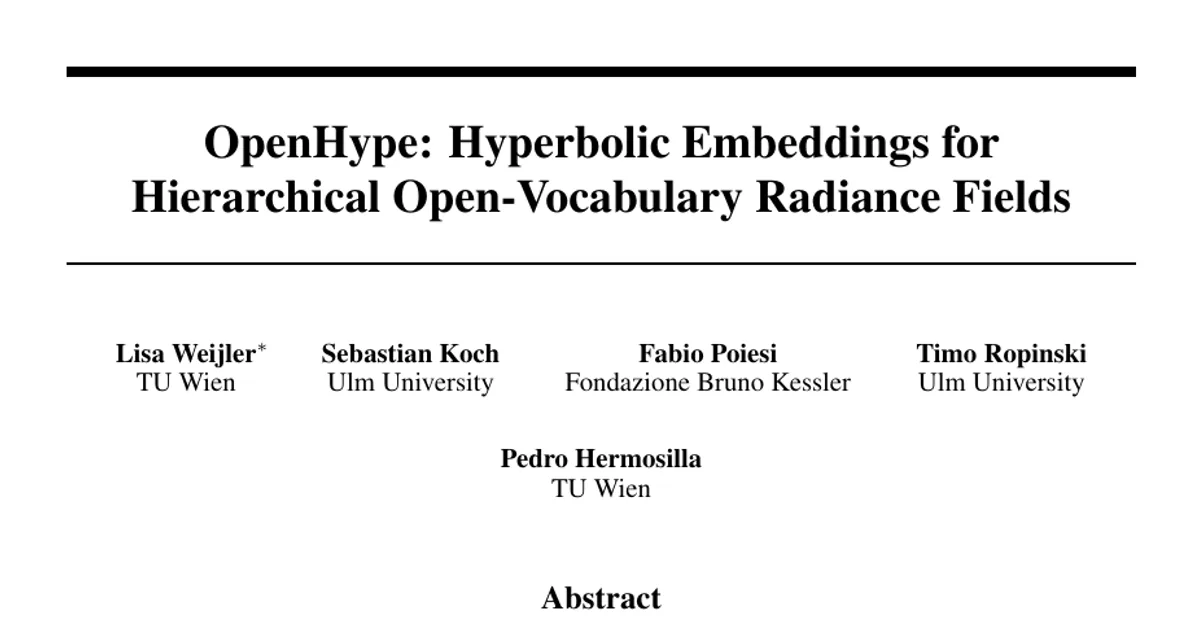 OpenHype: Hyperbolic Embeddings for Hierarchical Open-Vocabulary Radiance Fields