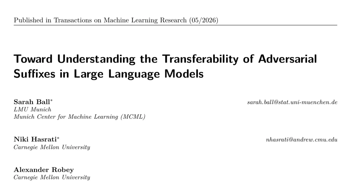 Toward Understanding the Transferability of Adversarial Suffixes in Large Language Models