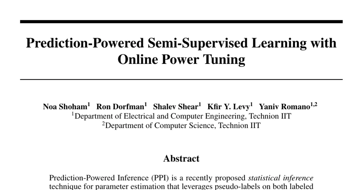 Prediction-Powered Semi-Supervised Learning with Online Power Tuning