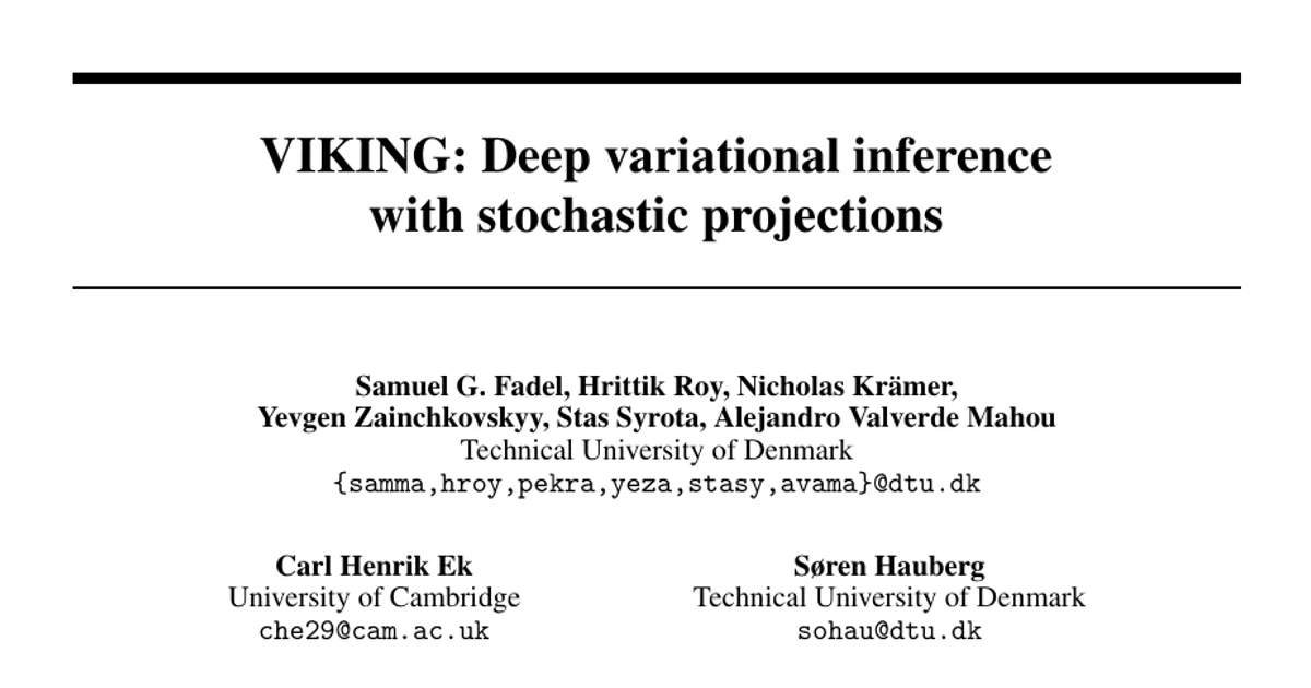 VIKING: Deep variational inference with stochastic projections
