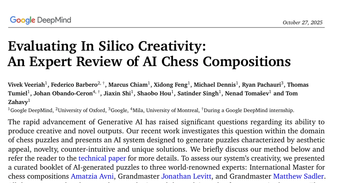 Evaluating In Silico Creativity: An Expert Review of AI Chess Compositions