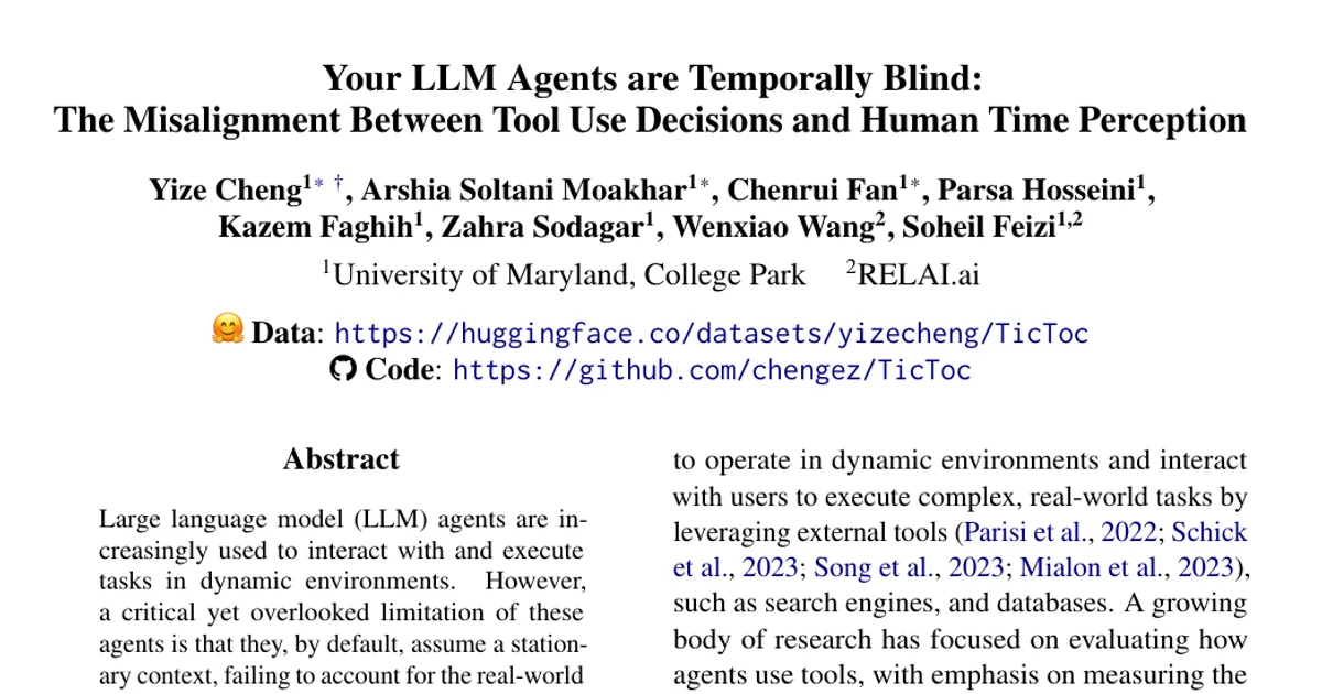Your LLM Agents are Temporally Blind: The Misalignment Between Tool Use Decisions and Human Time Perception