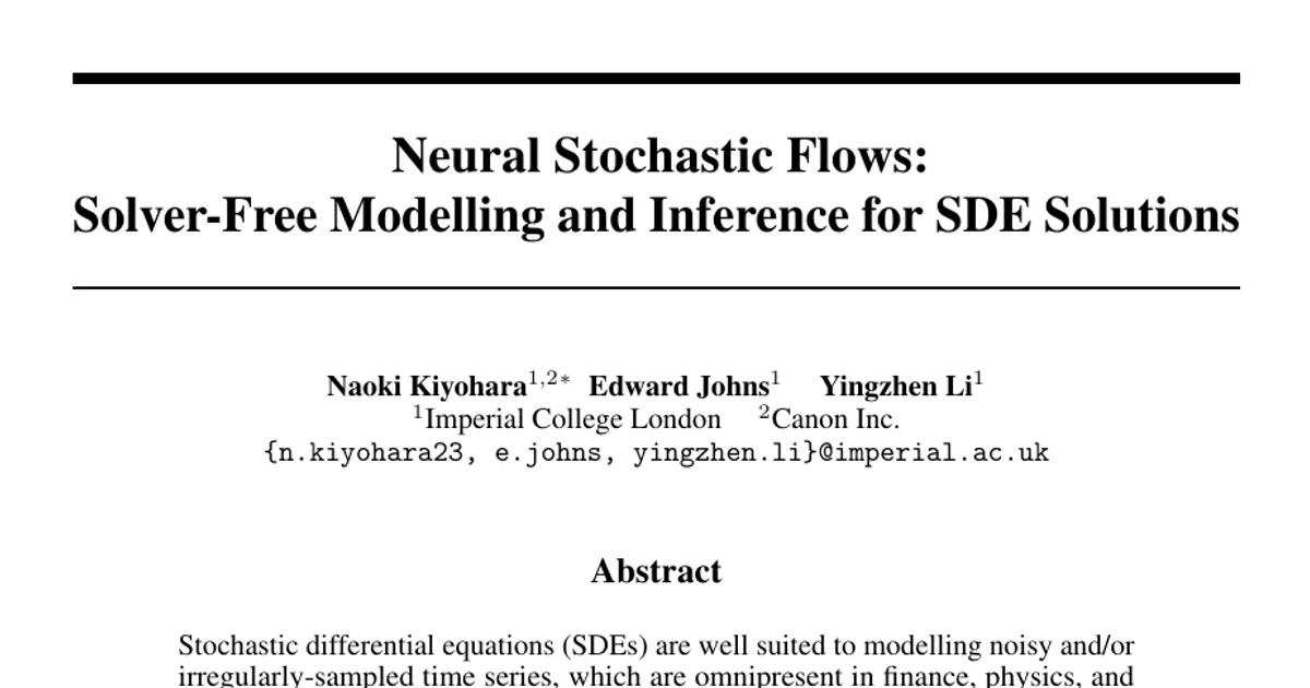 Neural Stochastic Flows: Solver-Free Modelling and Inference for SDE Solutions