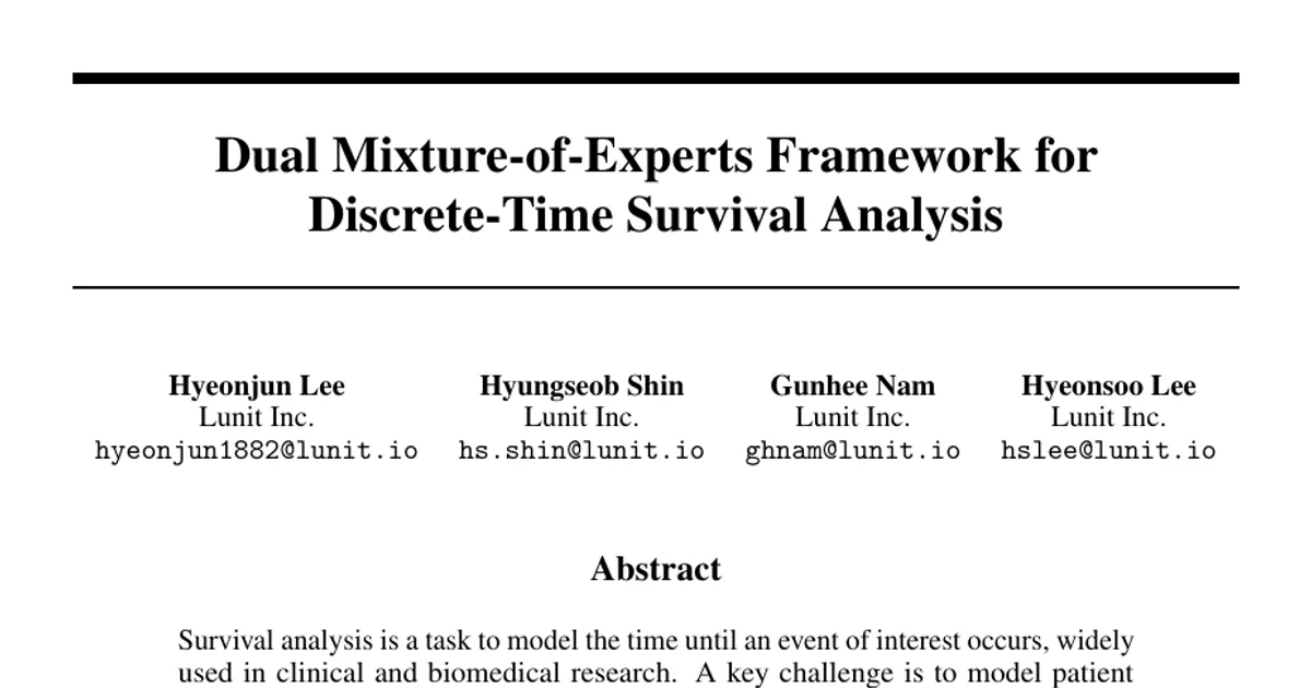 Dual Mixture-of-Experts Framework for Discrete-Time Survival Analysis