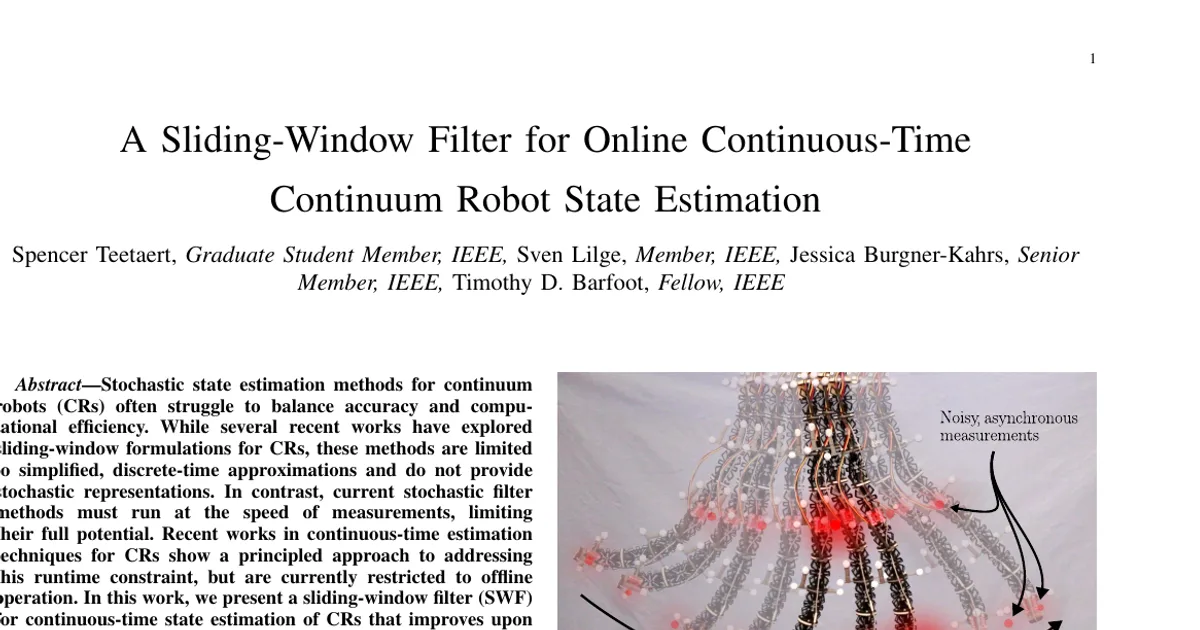 A Sliding-Window Filter for Online Continuous-Time Continuum Robot State Estimation