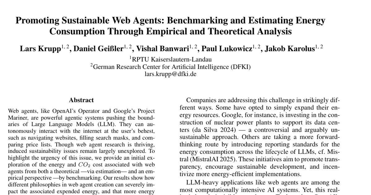 Promoting Sustainable Web Agents: Benchmarking and Estimating Energy Consumption through Empirical and Theoretical Analysis