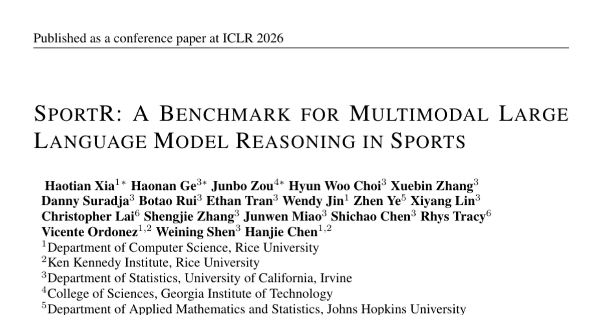 SportR: A Benchmark for Multimodal Large Language Model Reasoning in Sports