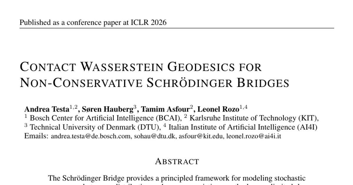 Contact Wasserstein Geodesics for Non-Conservative Schrödinger Bridges
