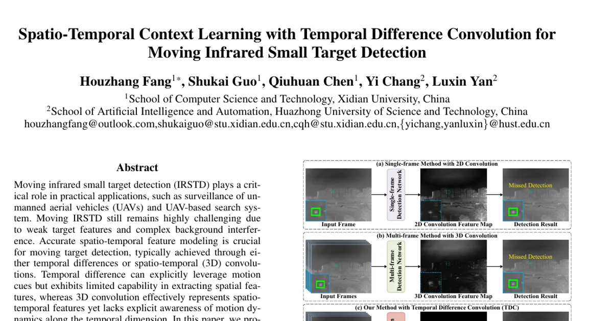 Spatio-Temporal Context Learning with Temporal Difference Convolution for Moving Infrared Small Target Detection