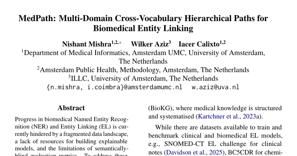 MedPath: Multi-Domain Cross-Vocabulary Hierarchical Paths for Biomedical Entity Linking