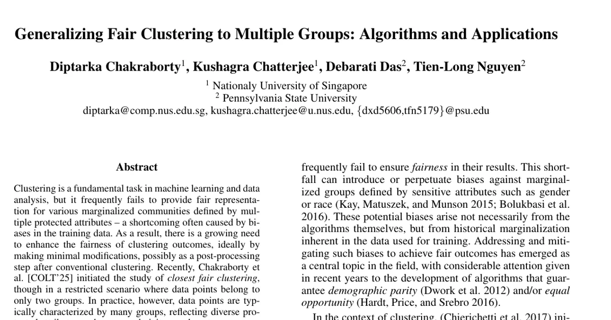 Generalizing Fair Clustering to Multiple Groups: Algorithms and Applications