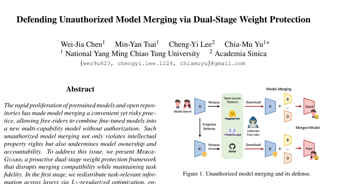 Defending Unauthorized Model Merging via Dual-Stage Weight Protection
