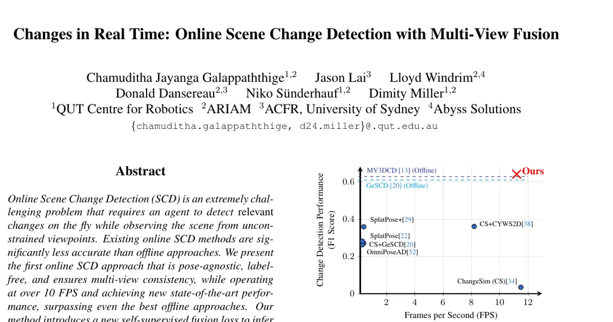 Changes in Real Time: Online Scene Change Detection with Multi-View Fusion