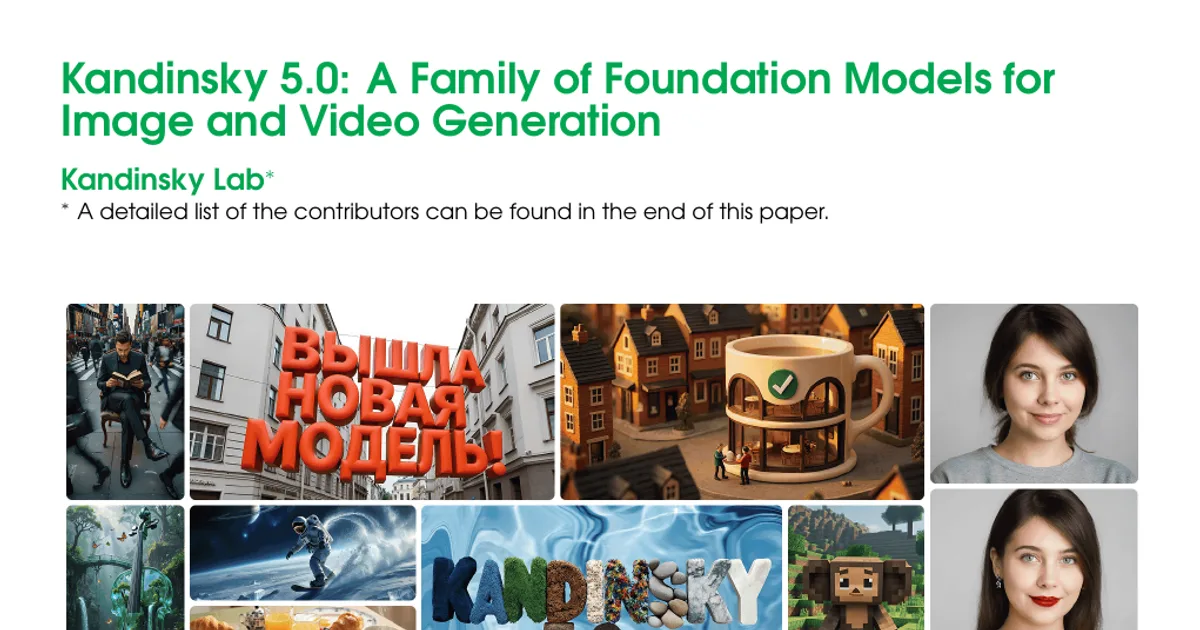 Kandinsky 5.0: A Family of Foundation Models for Image and Video Generation