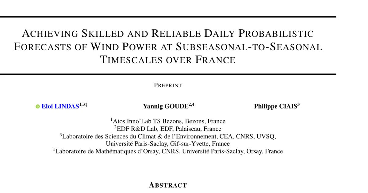 Achieving Skilled and Reliable Daily Probabilistic Forecasts of Wind Power at Subseasonal-to-Seasonal Timescales over France