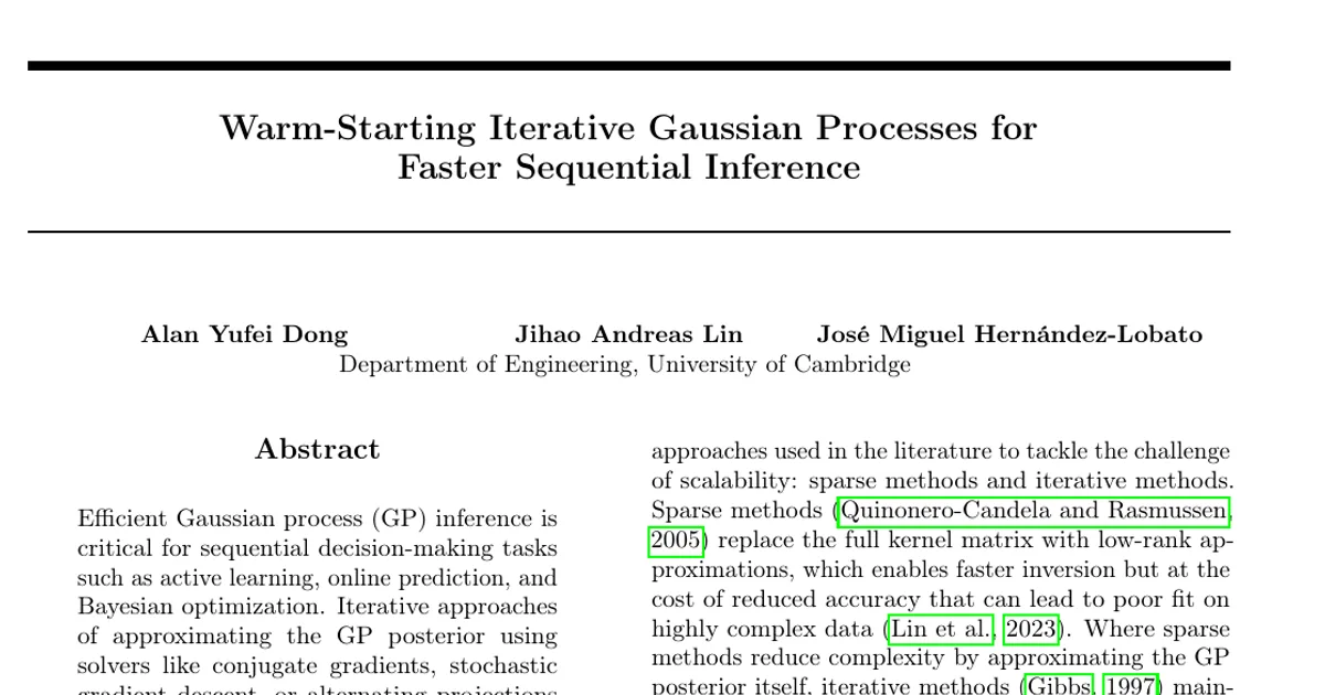 Warm-Starting Iterative Gaussian Processes for Faster Sequential Inference
