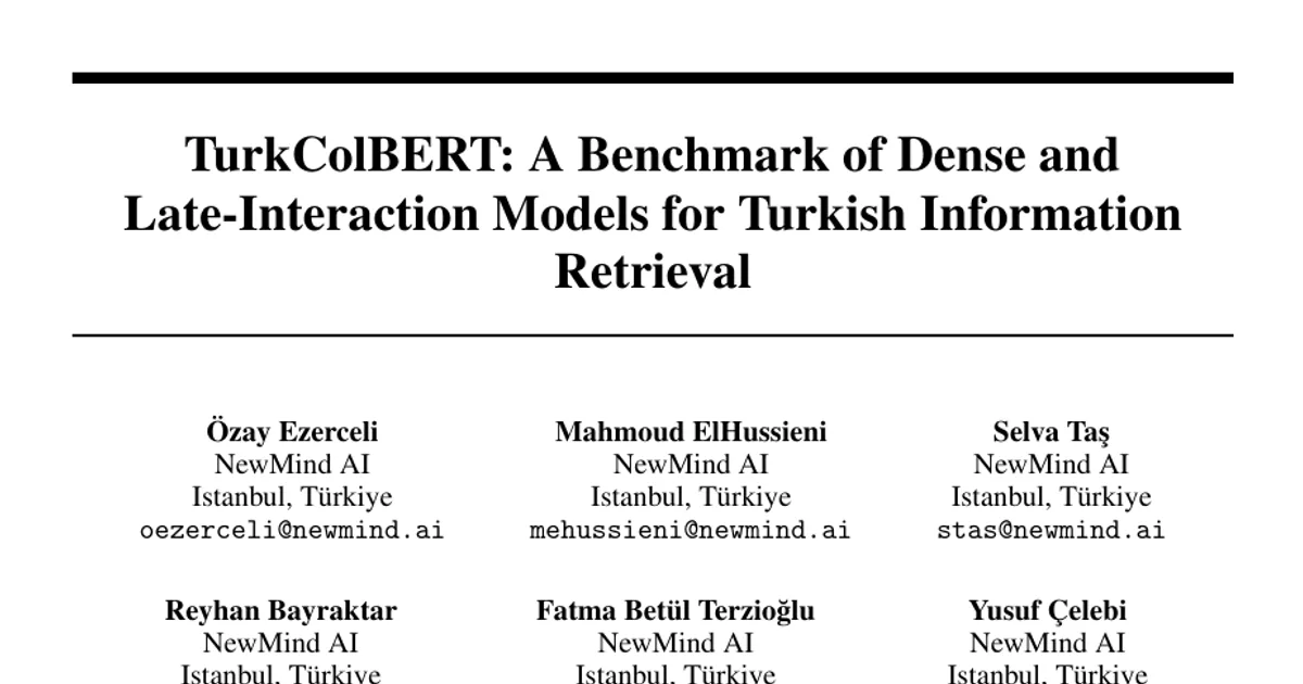 TurkColBERT: A Benchmark of Dense and Late-Interaction Models for Turkish Information Retrieval