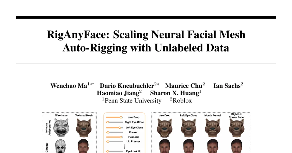 RigAnyFace: Scaling Neural Facial Mesh Auto-Rigging with Unlabeled Data