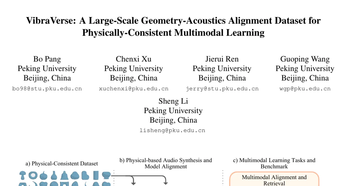 VibraVerse: A Large-Scale Geometry-Acoustics Alignment Dataset for Physically-Consistent Multimodal Learning