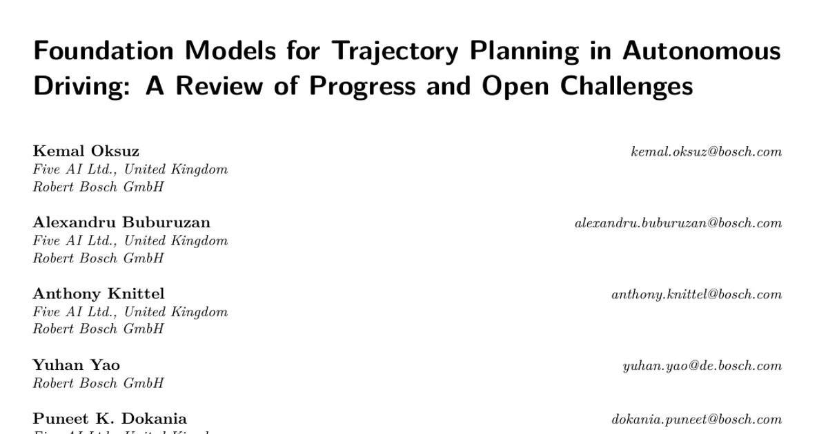 Foundation Models for Trajectory Planning in Autonomous Driving: A Review of Progress and Open Challenges