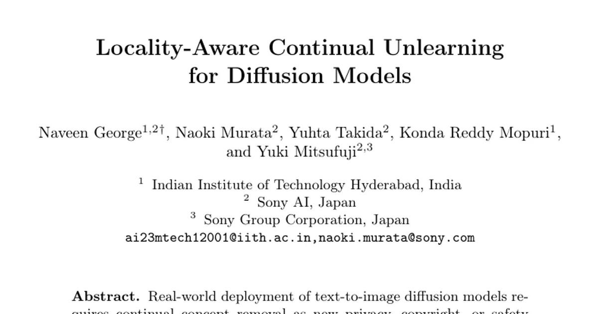 Locality-Aware Continual Unlearning for Diffusion Models