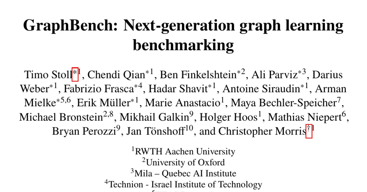 GraphBench: Next-generation graph learning benchmarking