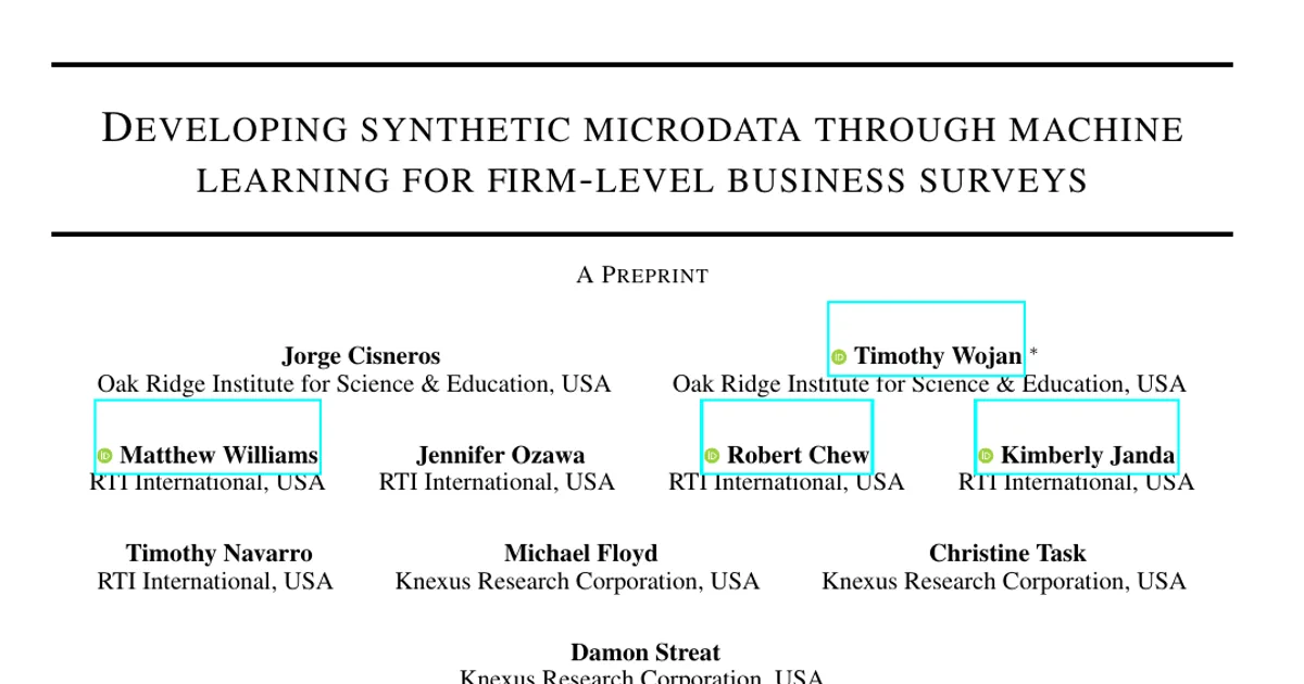 Developing synthetic microdata through machine learning for firm-level business surveys