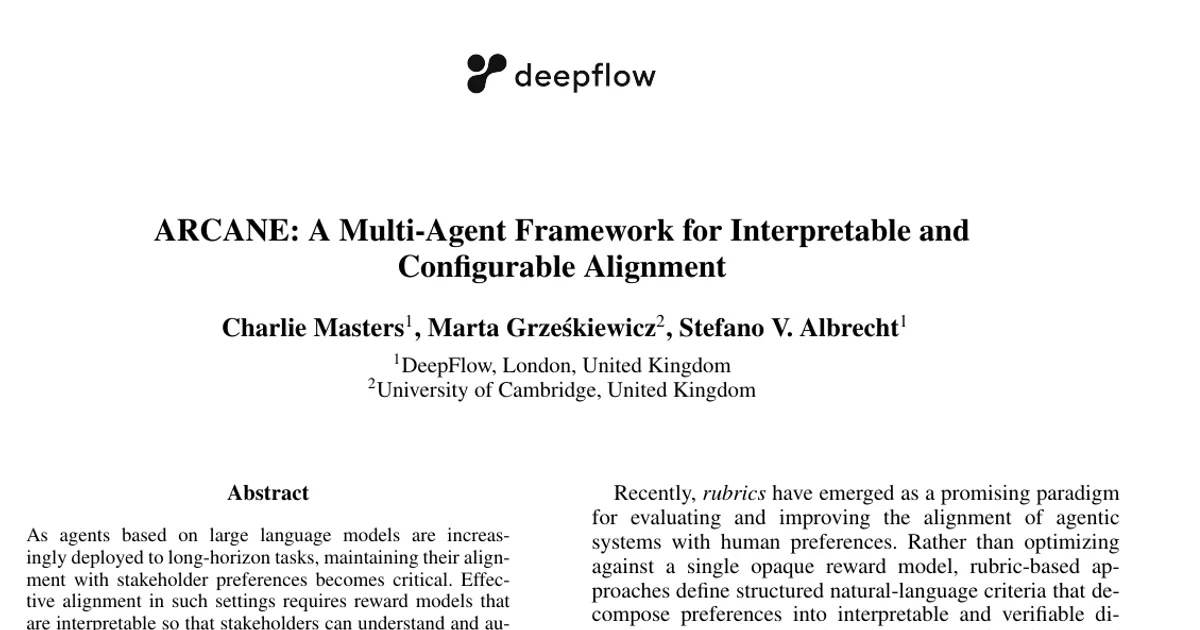 ARCANE: A Multi-Agent Framework for Interpretable and Configurable Alignment