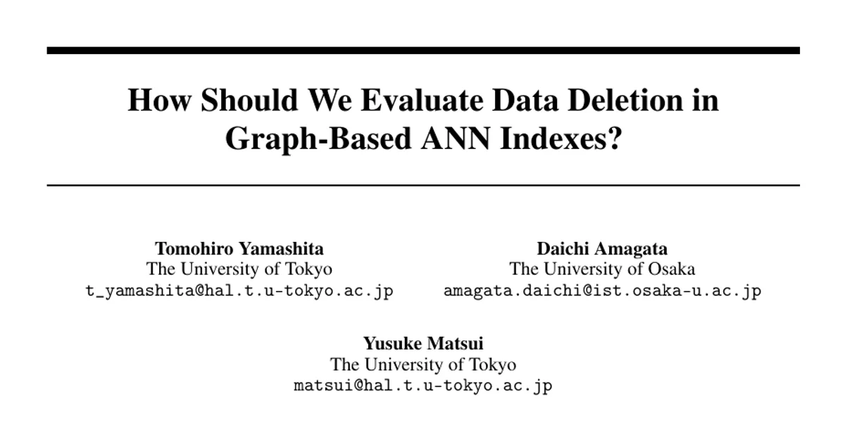 How Should We Evaluate Data Deletion in Graph-Based ANN Indexes?