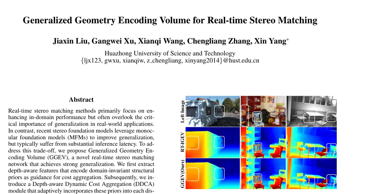 Generalized Geometry Encoding Volume for Real-time Stereo Matching