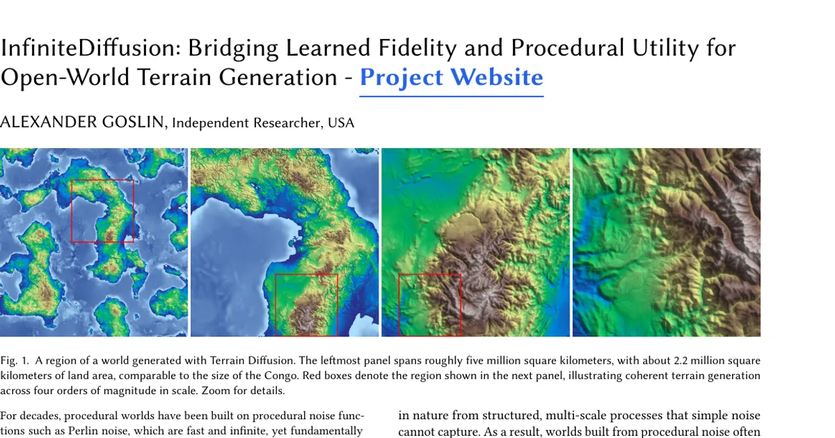 InfiniteDiffusion: Bridging Learned Fidelity and Procedural Utility for Open-World Terrain Generation