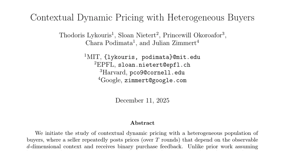 Contextual Dynamic Pricing with Heterogeneous Buyers