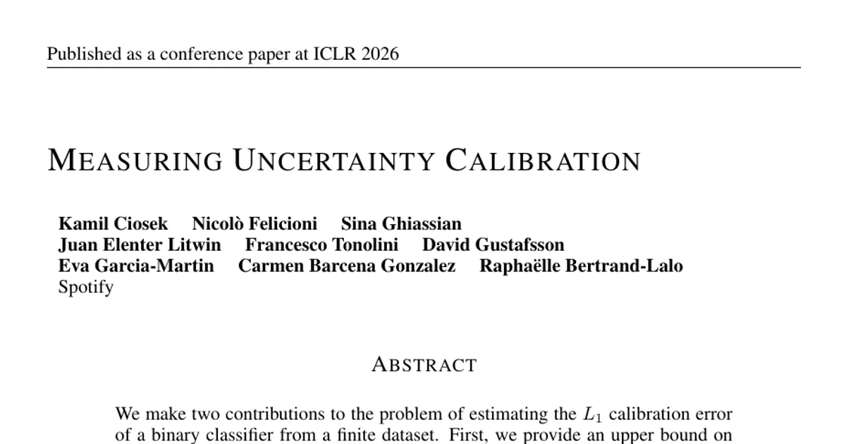 Measuring Uncertainty Calibration