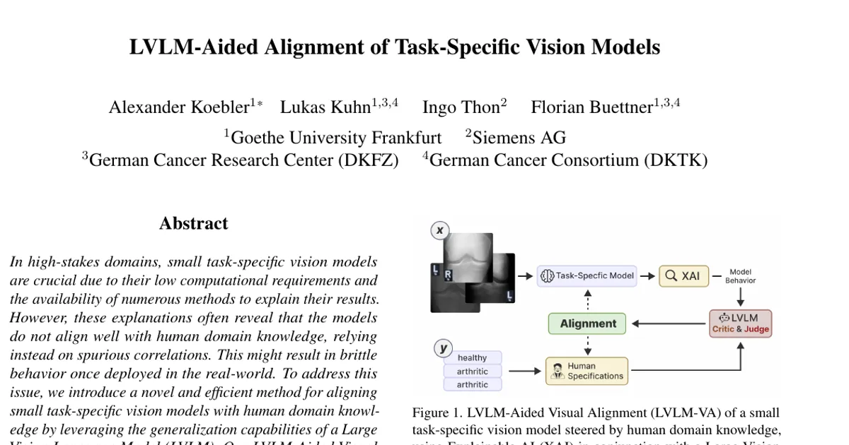 LVLM-Aided Alignment of Task-Specific Vision Models