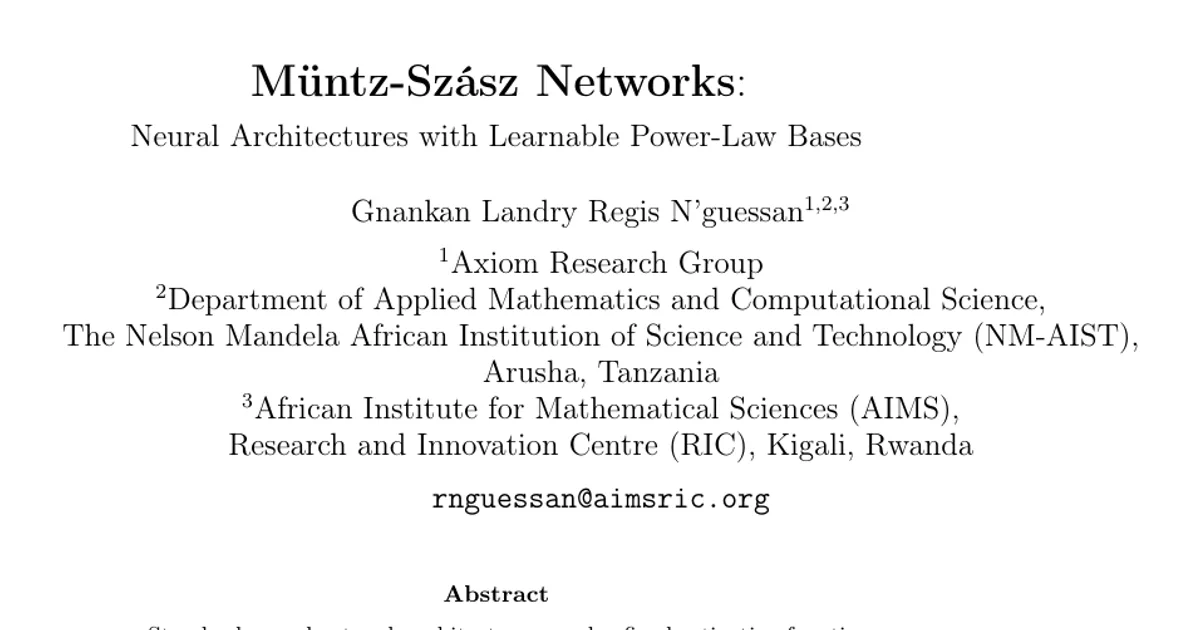 Müntz-Szász Networks: Neural Architectures with Learnable Power-Law Bases