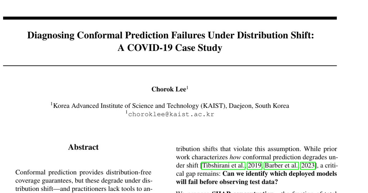 Diagnosing Conformal Prediction Failures Under Distribution Shift: A COVID-19 Case Study