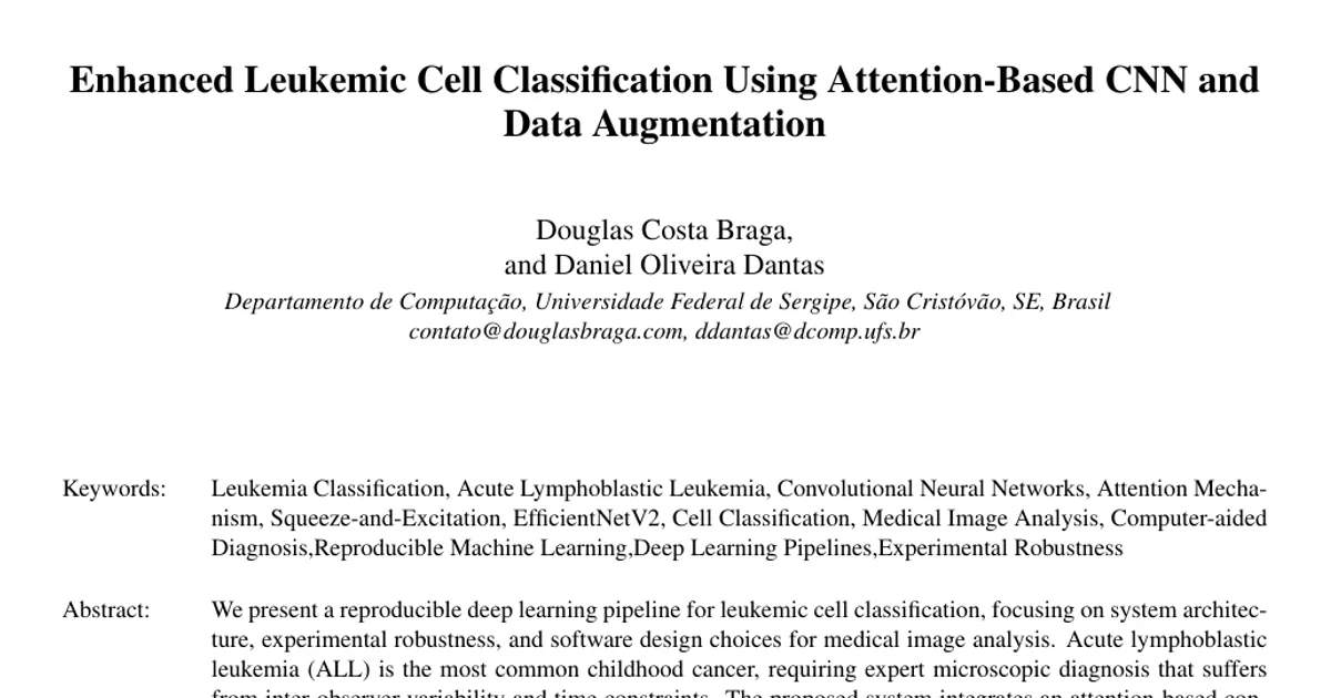 Enhanced Leukemic Cell Classification Using Attention-Based CNN and Data Augmentation